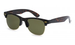 Semi Rimless Retro Sunglasses wf14
