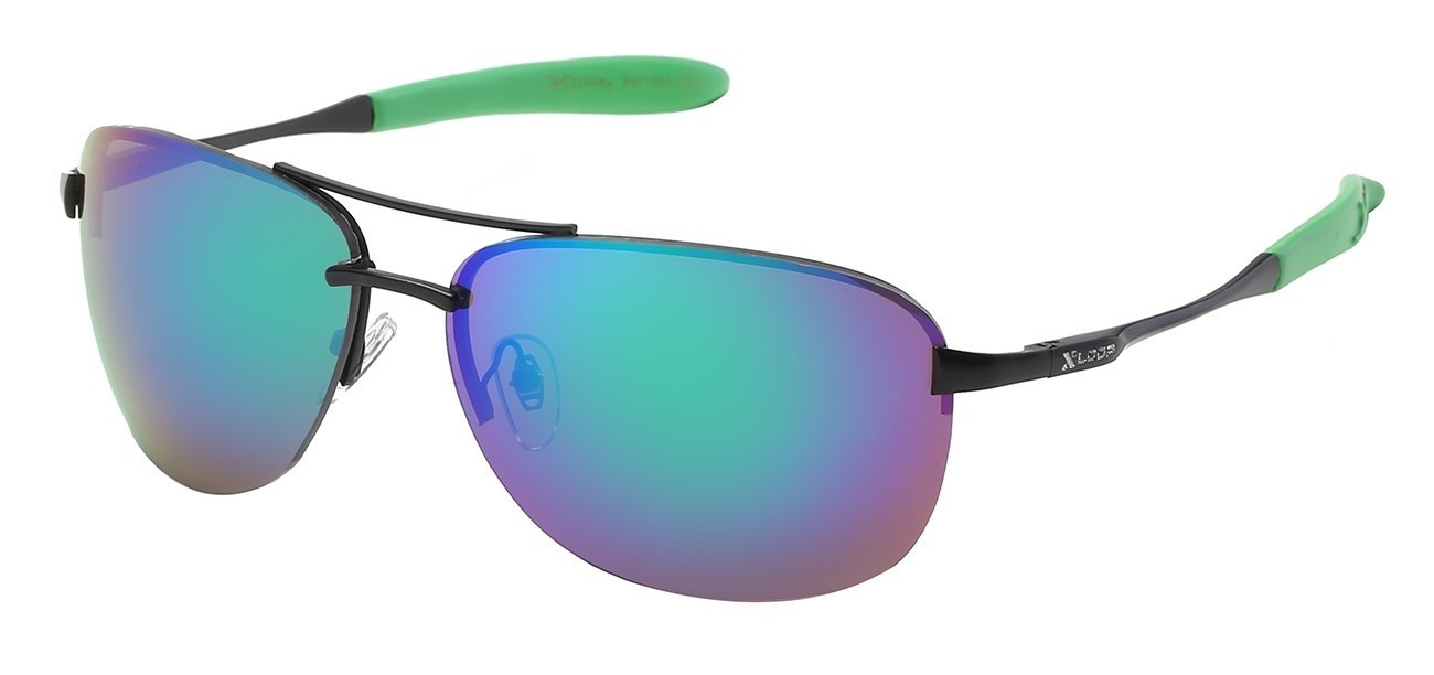 PZ-XL1389 New Polarized Classic Metal Flame Sunglasses for men Black Lens XLoop 