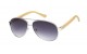 Polarized Bamboo Aviator Sunglasses 88001