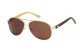 Polarized Bamboo Aviator Sunglasses 88001