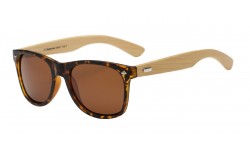 Polarized Bamboo Wood Wayfarer Sunglasses 89001