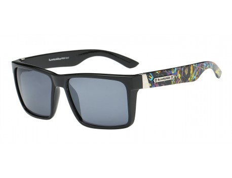 Biohazard Decorated Temple Sunglasses 66244