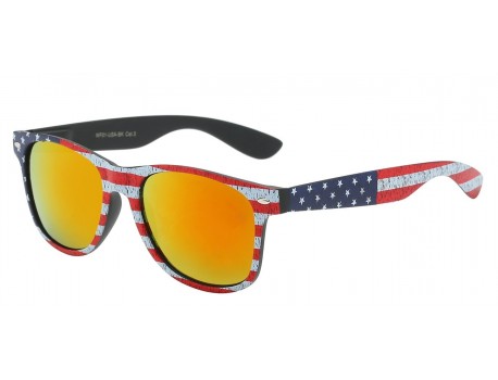 Iconic Design USA Flag Sunglasses WF01-USA-BK 