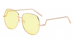 Metal Wire Ladies Sunglasses eyed-clr-17004