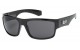 Locs Retro Flat Polished Sunglasses 91113-bk