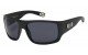  Shiny Black Frame Wrap Sunglasses loc91107-mb 