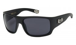 Matte Black Frame Wrap Sunglasses loc91107-mb  