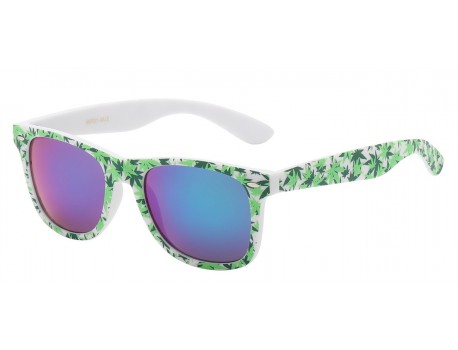 Cannabis Leaf Printed Frame Shades wf01-mj2