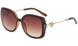 Rhinestone Square Frame Sunglasses rs1977