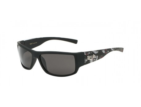 Locs Skull Printed Temple Sunglasses loc91125-skl