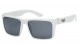 Locs Polished White Square Frame Shades loc91102-wht