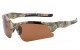 Xloop Semi Rimless Wrap Sunglasses x3624-camo