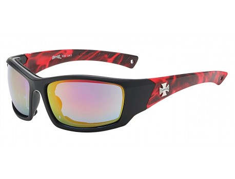 Foam Padded Flame Print Motorcycle Shades cp930