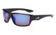 Blue Tech Lens Sporty Wrap Shades ab-44