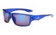 Blue Tech Lens Sporty Wrap Shades ab-44