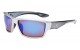 Blue Tech Lens Sporty Wrap Shades ab-44