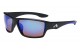 Blue Tech Lens Sporty Wrap Shades ab-44