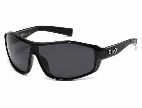 Locs Panel Wrap Sunglasses loc91154-bk