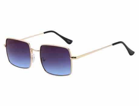 Classic  Metallic Square Sunglasses 711045