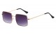 Classic  Metallic Square Sunglasses 711045