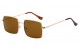 Classic  Metallic Square Sunglasses 711045