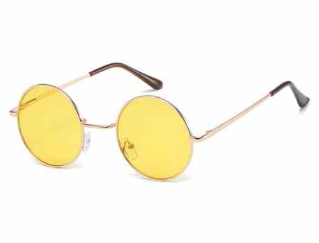 Classic Metallic Round Sunglasses 711050-pst