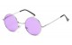 Classic Metallic Round Sunglasses 711050-pst