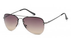 Metallic Semi-Rimless Aviator af122-grd