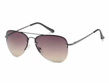 Metallic Semi-Rimless Aviator af122-grd