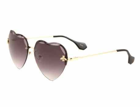 Metallic Heart Frame Shades M10675-HEART