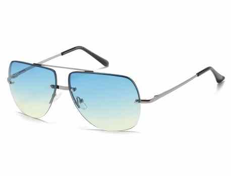 Metallic Semi-Rimless Aviator av5160-oce