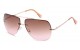 Metallic Semi-Rimless Aviator av5160-oce