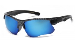 Arctic Blue Semi-Rimless Sunglasses ab-72