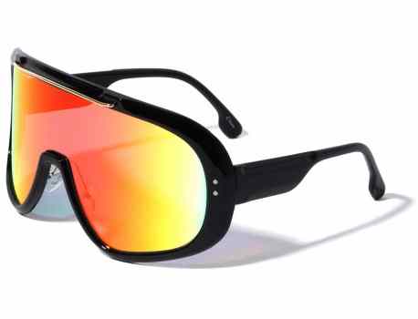 Oversized Fashion Shield Sunglasses p6556-cm