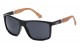 Locs Wood Temple Sunglasses loc91155-bkwd