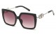 Rhinestone Square Frame Sunglasses rs2025