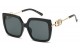 Rhinestone Square Frame Sunglasses rs2025