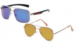 Mixed Dozen Aviator Shades af109-flat/av5145