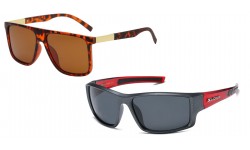 Xloop Semi Rimless Wrap Sunglasses x2579