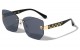 Lion Head Metallic Rimless Sunglasses lh-m7837