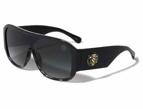 Lion Head Oversized Shield Shades lh-p4075