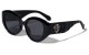 KLEO Thick Frame Arrow Temple Cat Eye Wholesale Sunglasses lh-p4058