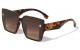 KLEO Semi Rimless Tapered Square Wholesale Sunglasses lh-p4061