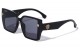 KLEO Semi Rimless Tapered Square Wholesale Sunglasses lh-p4061
