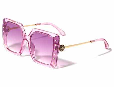 KLEO Rimless Sides Studded Rivet Fashion Butterfly Wholesale Sunglasses lh-p4066