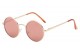 Classic Metallic Round Sunglasses 711054