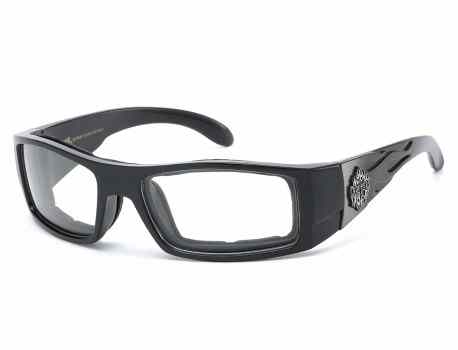 Clear Padded Motorcyle Goggles cp941-flame-clr