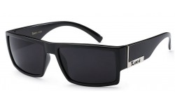 Locs Bold Black Square Sunglasses 91026-bk