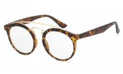 Fashion Metallic Clear Lens Eyewear nerd-1213