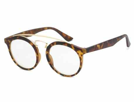 Fashion Metallic Clear Lens Eyewear nerd-1213